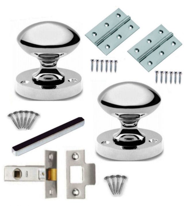 Polished Chrome Mortice Door Knobs Latch Set Direct Hardware Uk