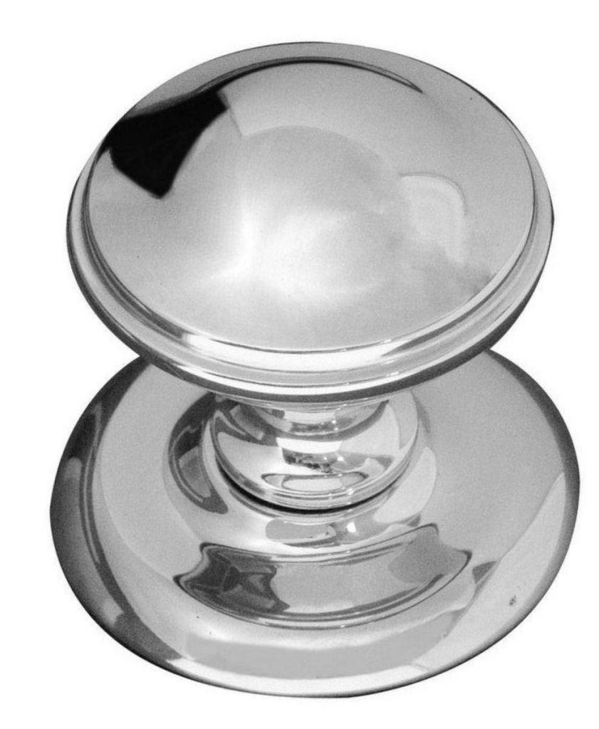 Polished Chrome Round Centre Front Door Knob Door Pull 65mm Diameter Direct Hardware Uk 1901