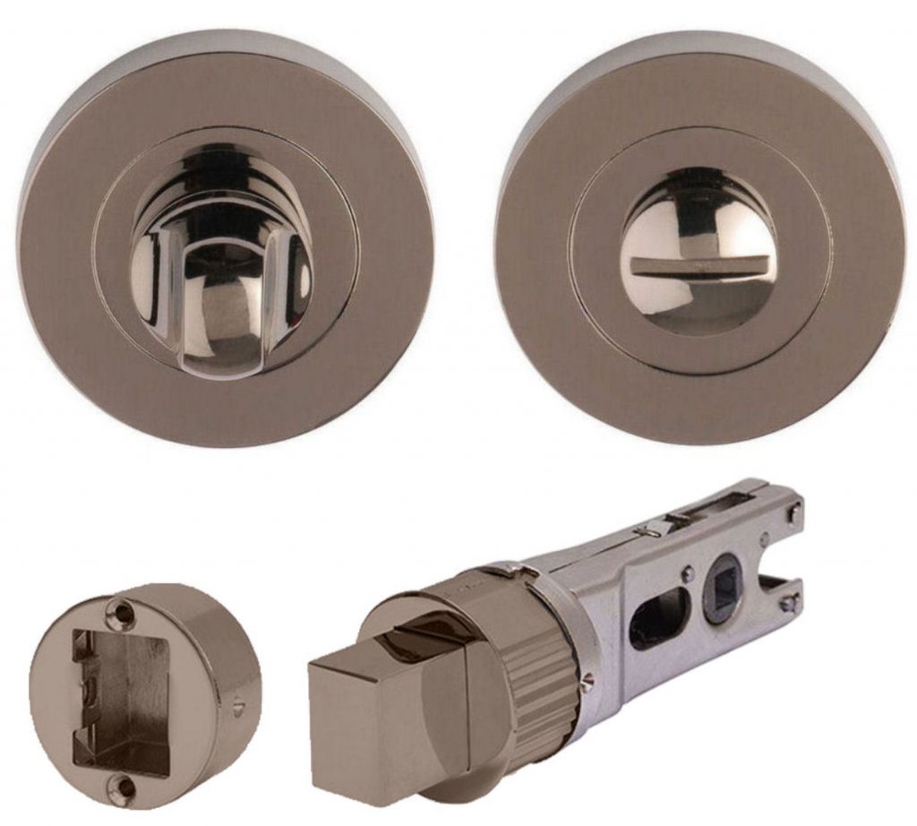 Black Nickel Bathroom Thumb Turn & Release +75mm Smartbolt Toilet Door Bolt Lock Direct